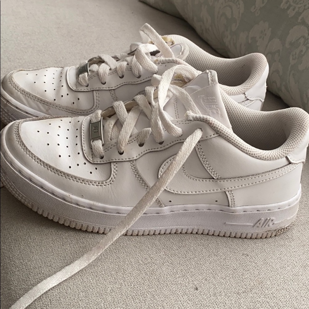 Nike AF1 White Air Force One Sneakers 4.5Y